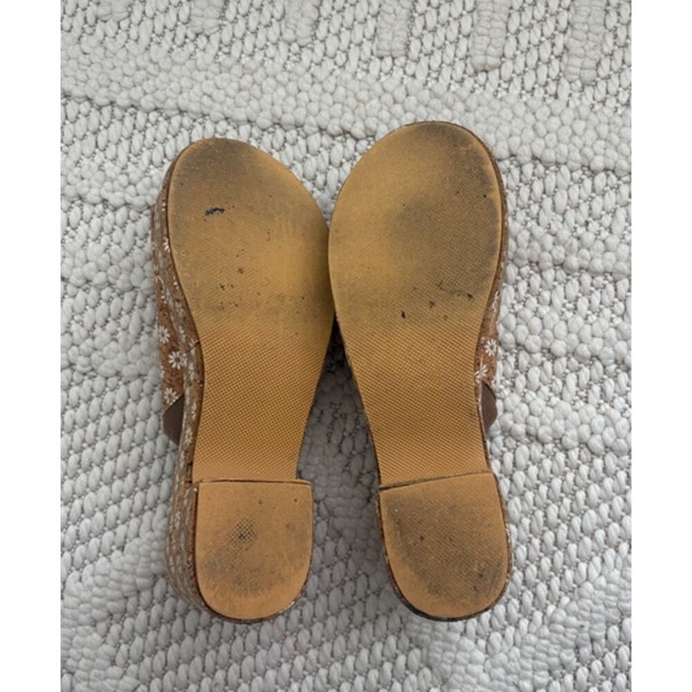 Womens Beach By Matisse Floral Cork Platform Slip On Sandals Size 7.5 - Picture 6 of 6